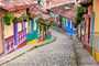 Casas coloridas em Guatape, Colômbia