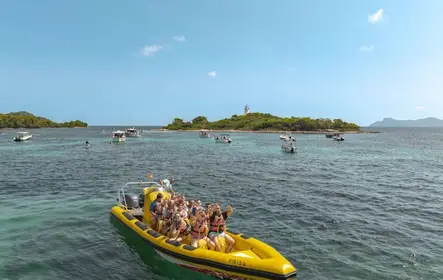 Aventura de lancha em Maiorca